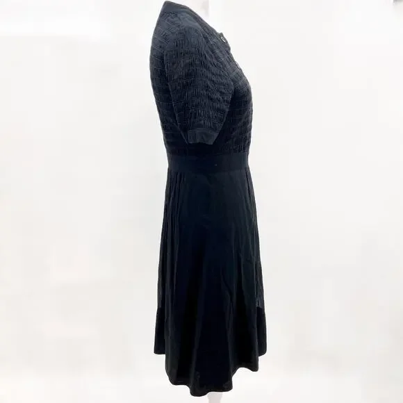 Burberry Dress Shirt Summer Womens Black US 4 Black Midi Knee Length Flare Skirt - Picture 3 of 12